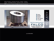 Tablet Screenshot of metalmeccanicafalco.com